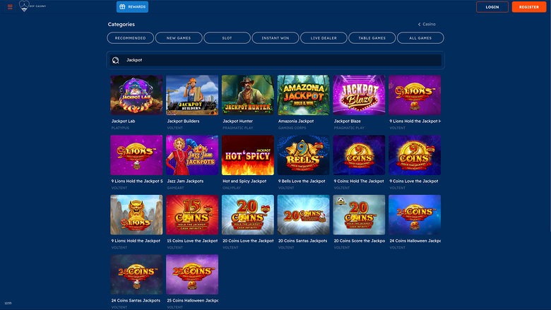 Jackpot de bureau de Bof Casino