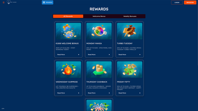 Promotions de bureau de Bof Casino