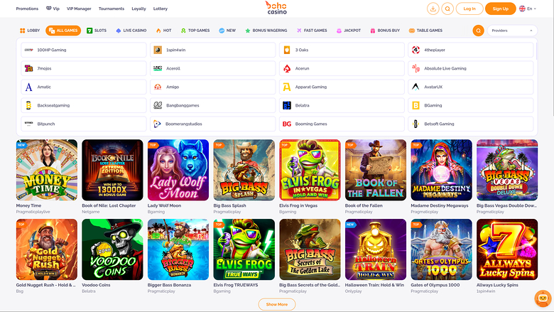 Boho Casino Desktop Game Developers
