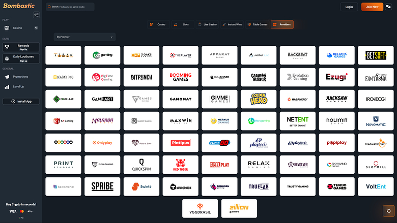 Bombastic Casino Desktop Game Developers