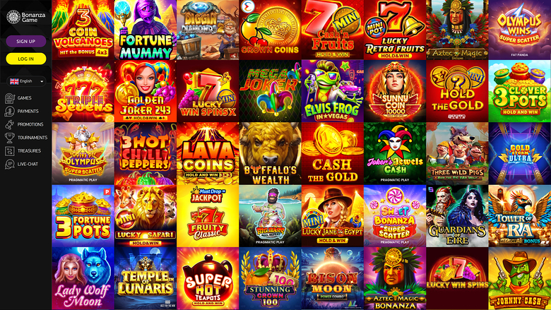 Jackpot sur bureau de Bonanza Game Casino