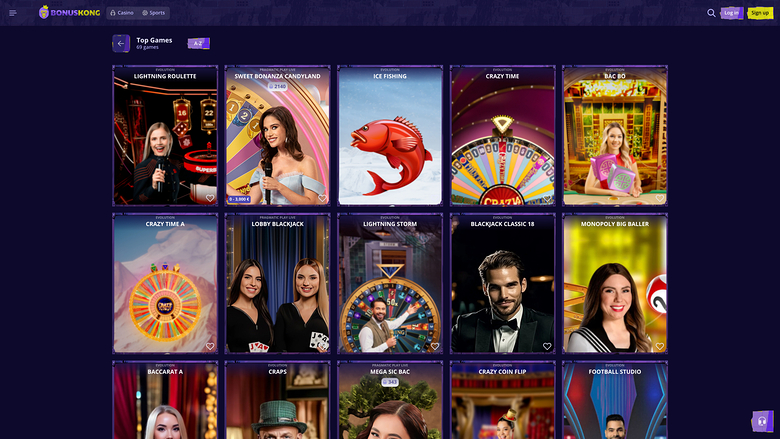 Casinò BonusKong con croupier dal vivo