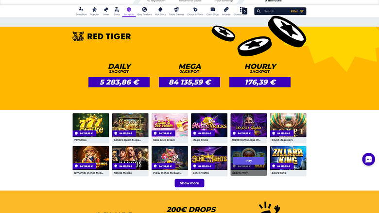 Boost Casino Desktop-Jackpot