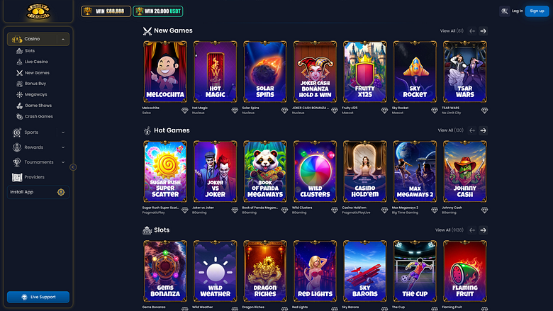Booty Casinoのデスクトップゲーム