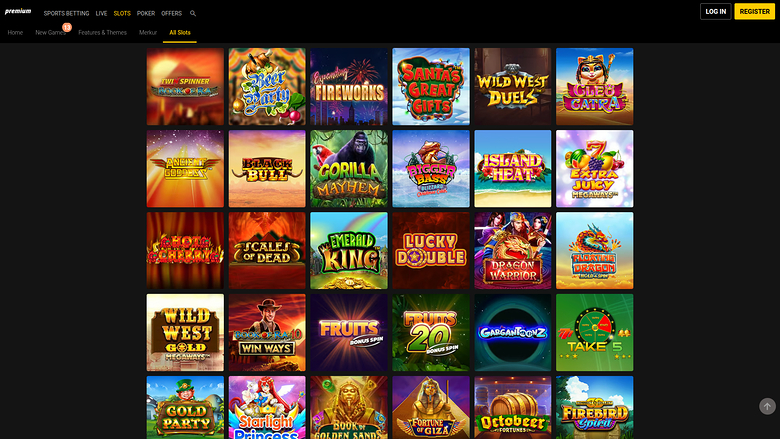 Jeux sur bureau de Bpremium Casino