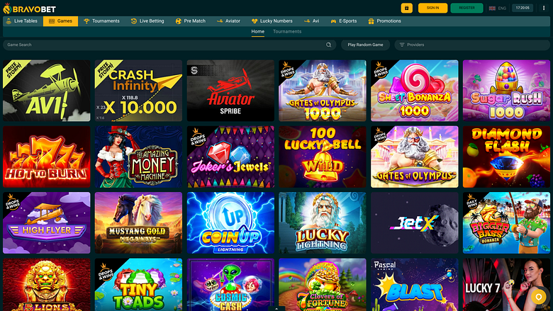 BravoBetカジノのデスクトップゲーム