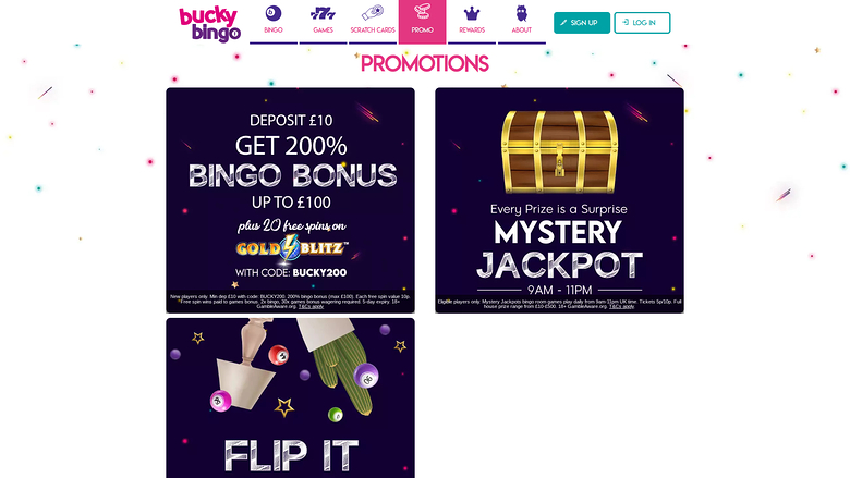Promotions de bureau de Bucky Bingo
