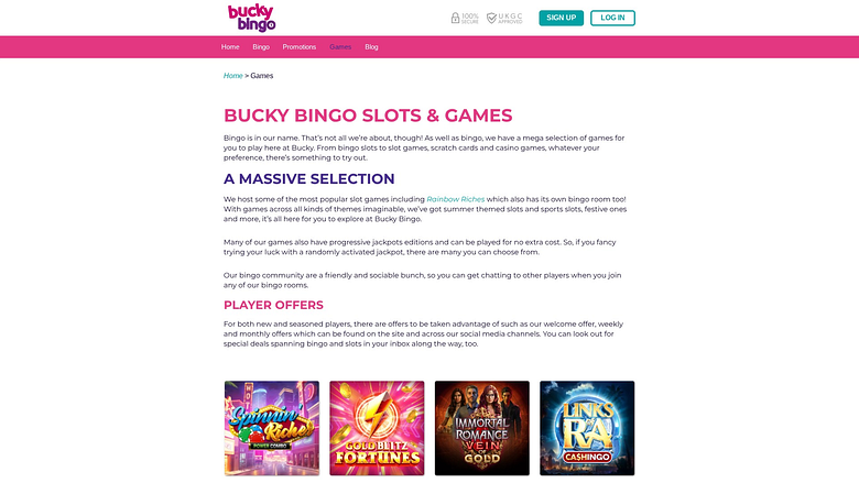 バッキービンゴ デスクトップ版ゲーム