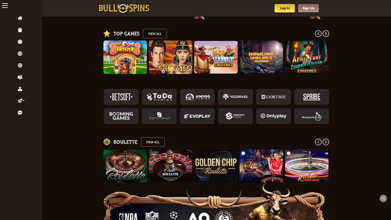 Bull Spins Casino Desktop Game Developers