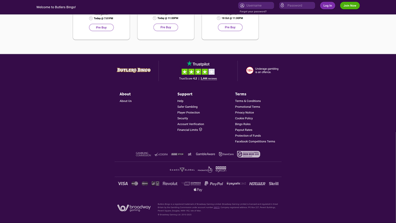 Développeurs de jeux de Butlers Bingo pour ordinateur de bureau