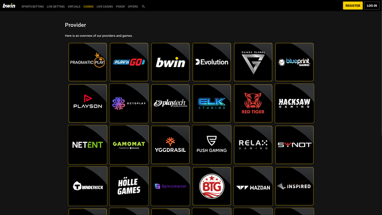 Bwin Casino Desktop-Spielentwickler