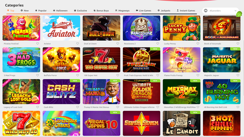 Jeux de Cadoola Casino sur ordinateur