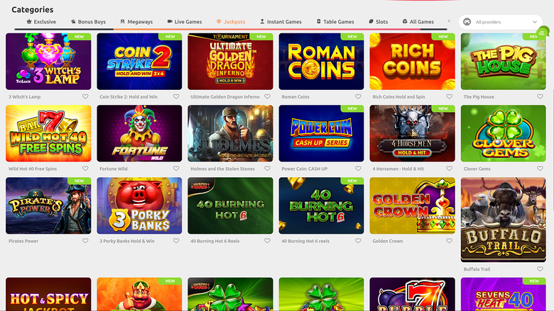 Jackpot de Cadoola Casino sur ordinateur