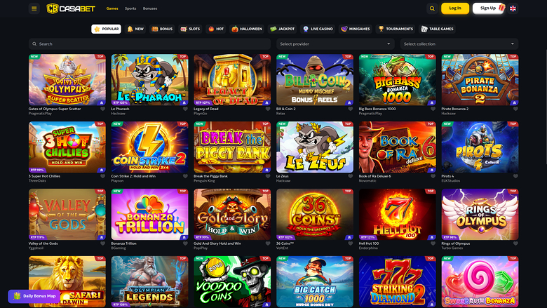 Casabet Casino Desktop Games