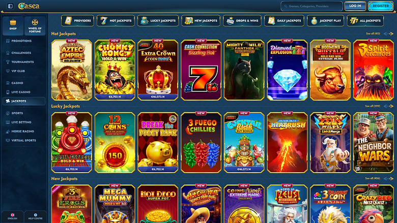 Jackpot de escritorio del Casino Casea