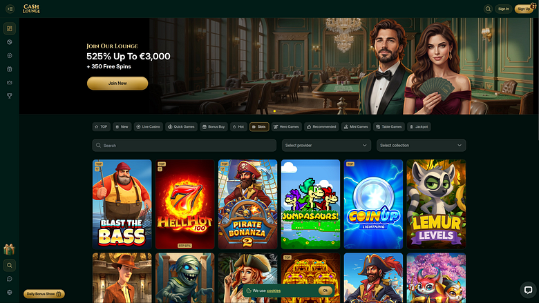 Jeux de casino Cash Lounge sur ordinateur