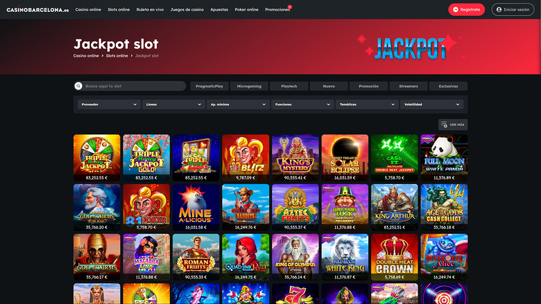 Casino Barcelona Desktop-Jackpot