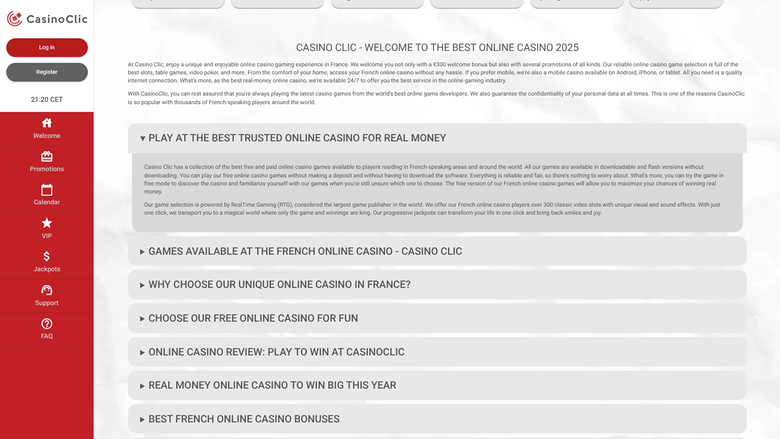 Casino Clic Game Developers Desktop