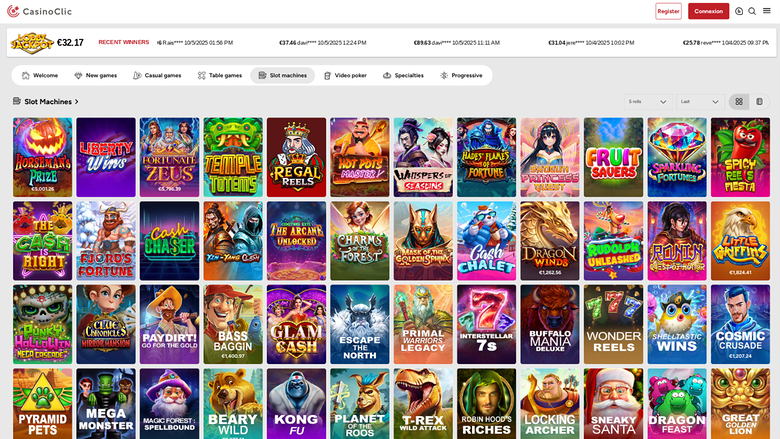Casino Clic Games Desktop