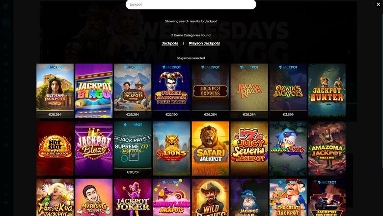 Jackpot de Casino Estrella sur ordinateur
