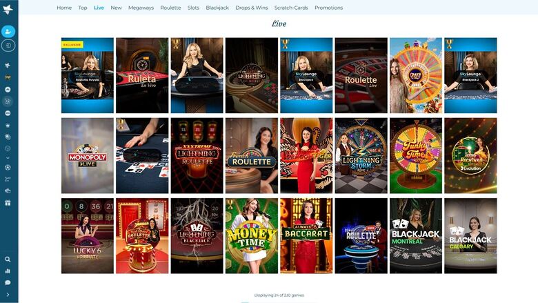 Croupier en direct de Casino Estrella sur ordinateur