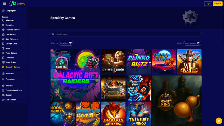Специальные настольные игры Casino Fiz