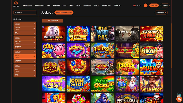 Image 1 du jackpot de bureau Casino Hermes