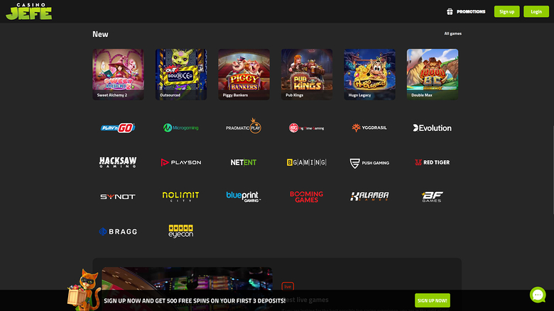 Casino JEFE Développeurs de jeux sur ordinateur