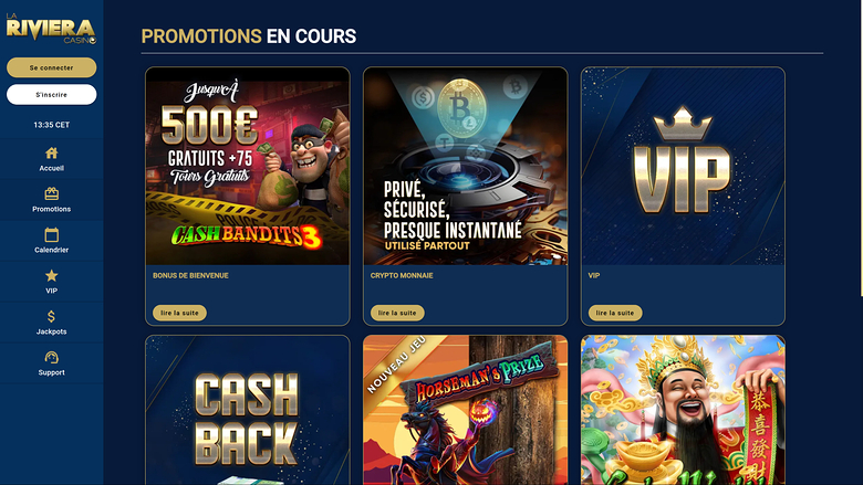 Casino La Riviera Promociones de escritorio