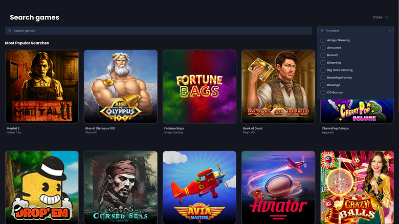 Desarrolladores de juegos de Casino Night en escritorio