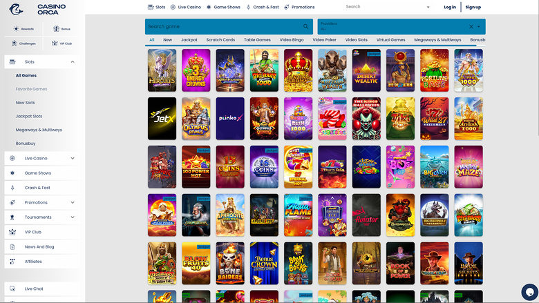 Casino Orca Desktop Games