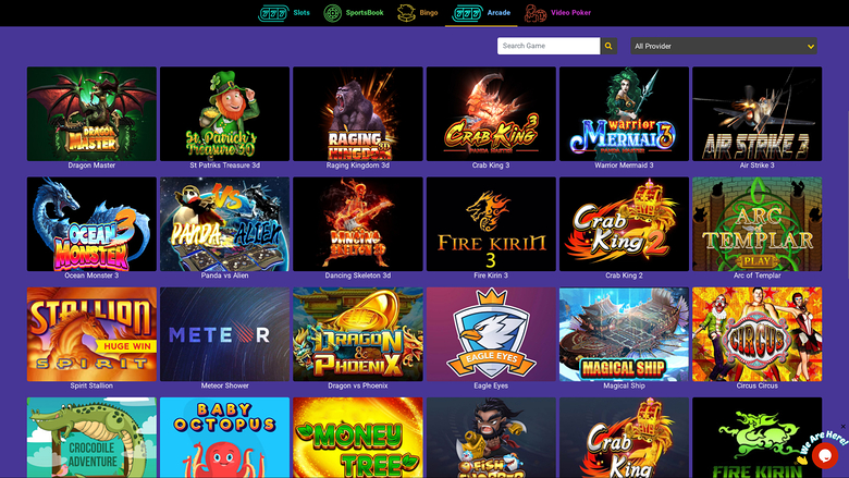 Casino Purple Jeux d’arcade sur ordinateur