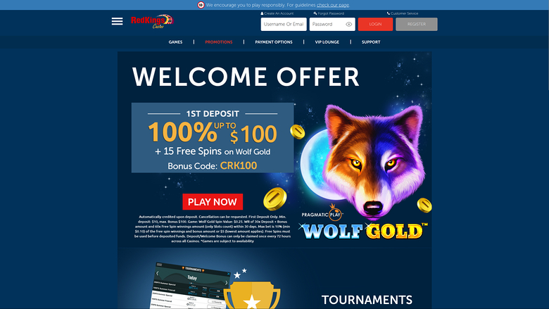 Casino RedKings Desktop Promotions