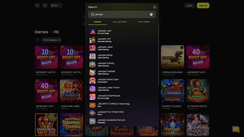 Casino Superlines Desktop Jackpot