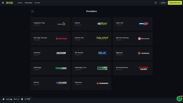 Développeurs de jeux de Casino999 sur ordinateur