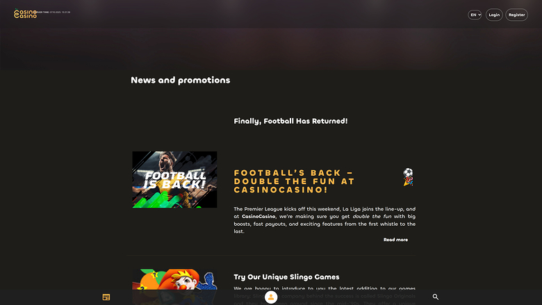 Promotions de CasinoCasino sur ordinateur