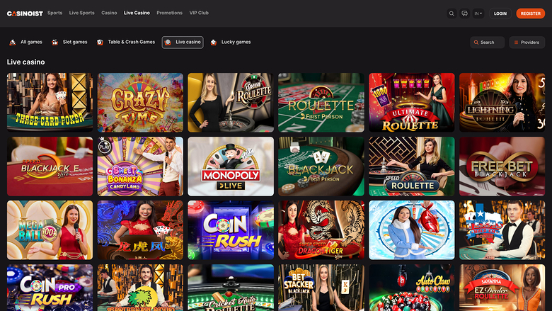 Casinoist Croupier en direct