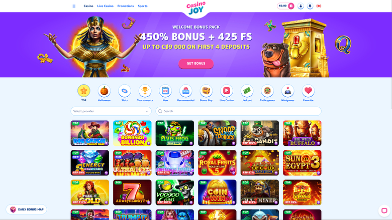 Casino Joy Desktop-Spiele