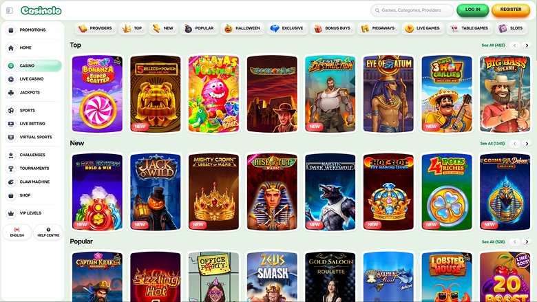 Casinolo Casino Games Desktop