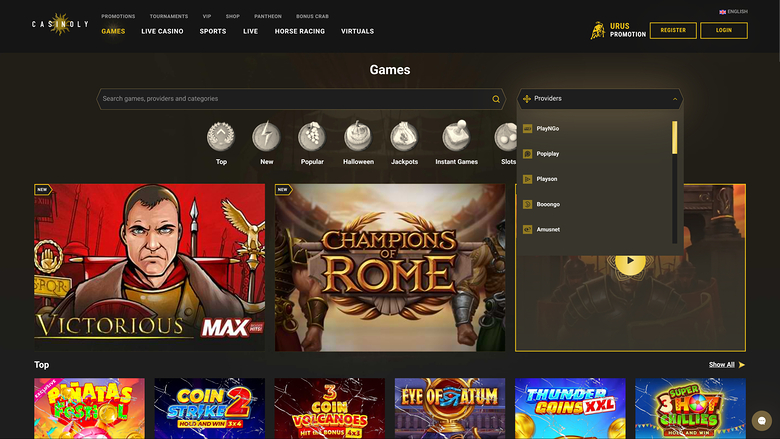 Casinoly Casino Game Developers Desktop