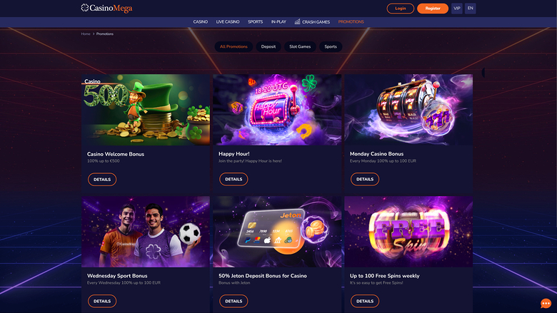 Casinomega promotions bureau