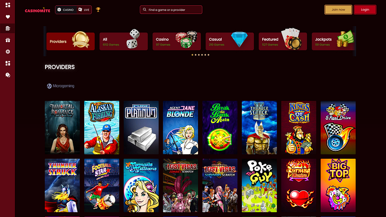 Разработчики настольных игр для казино Casinomite