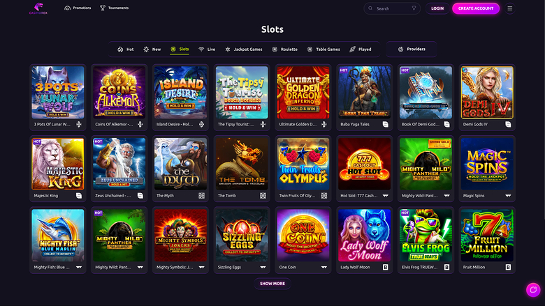 Giochi di CasinoRex desktop