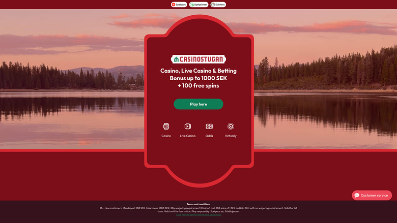 Page d’accueil de Casinostugan Bureau