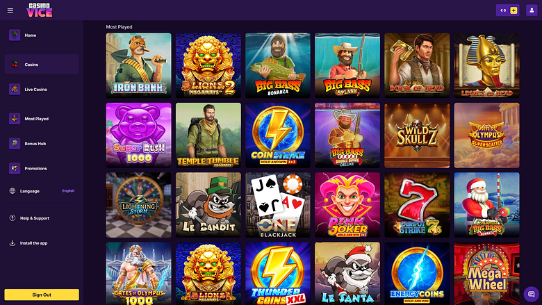 Jeux de bureau CasinoVice