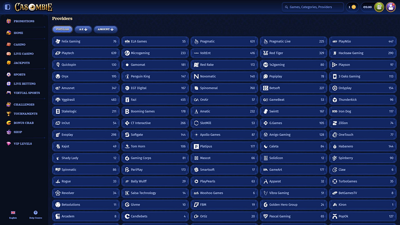Casombie Casino Desktop Game Developers Image