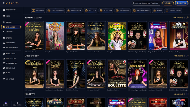 Croupier en direct du casino Cazeus Bureau