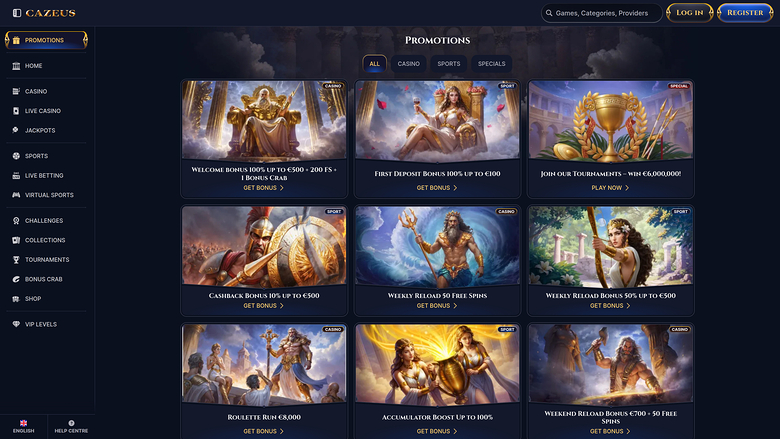 Promotions du casino Cazeus Bureau