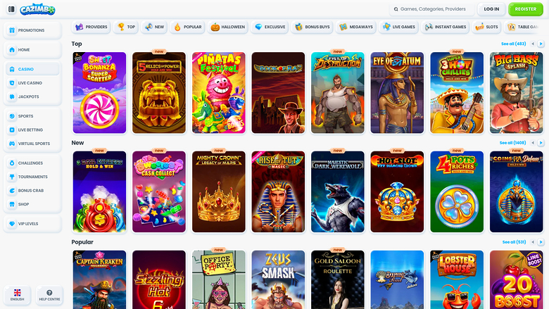 Juegos de Cazimbo Casino Escritorio