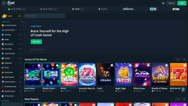 Juegos de Cbet.gg Casino Escritorio